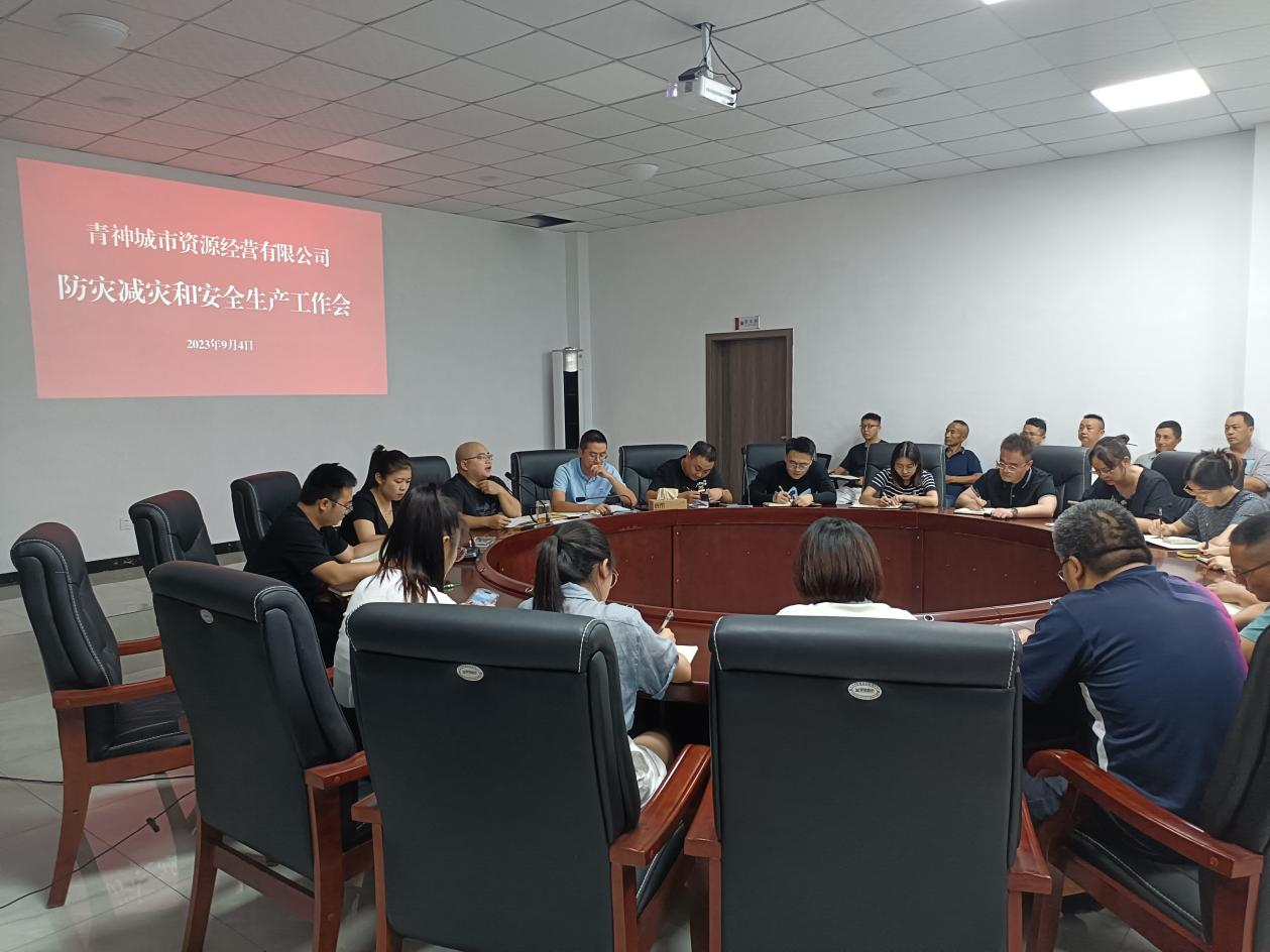 青神城市资源经营有限公司 召开防灾减灾和安全生产工作会