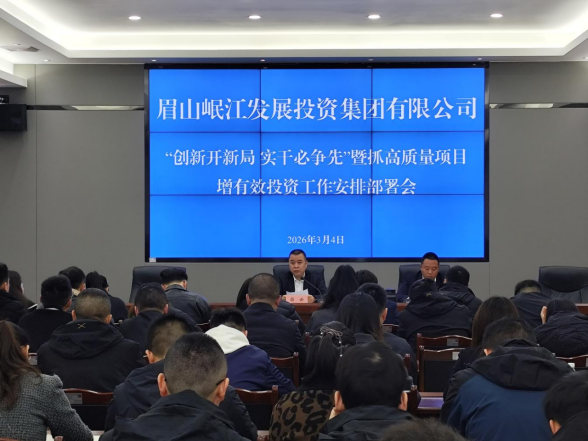 策马扬鞭 冲刺全年 决胜一季度开门红 —岷江发展集团召开2026年“创新开新局 实干必争先”暨抓高质量项目增有效投资工作安排部署会
